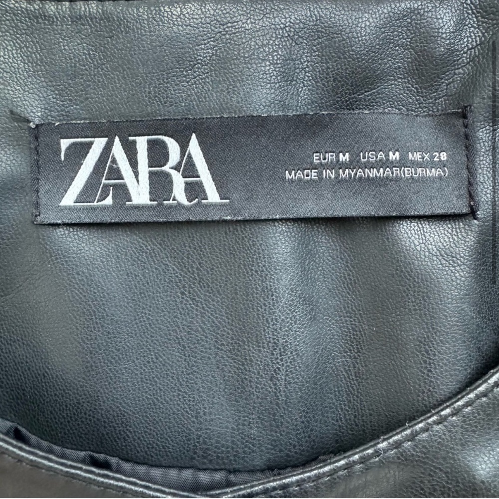 Zara Faux Leather Jacket - Picture 10 of 13